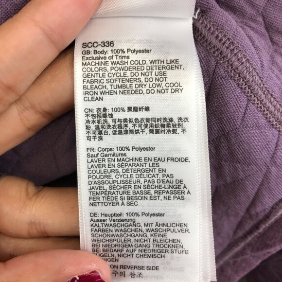 Marmot Quilted Purple Cowl Neck Pullover Womens Long Sleeve Sweater Size SP - Picture 10 of 13